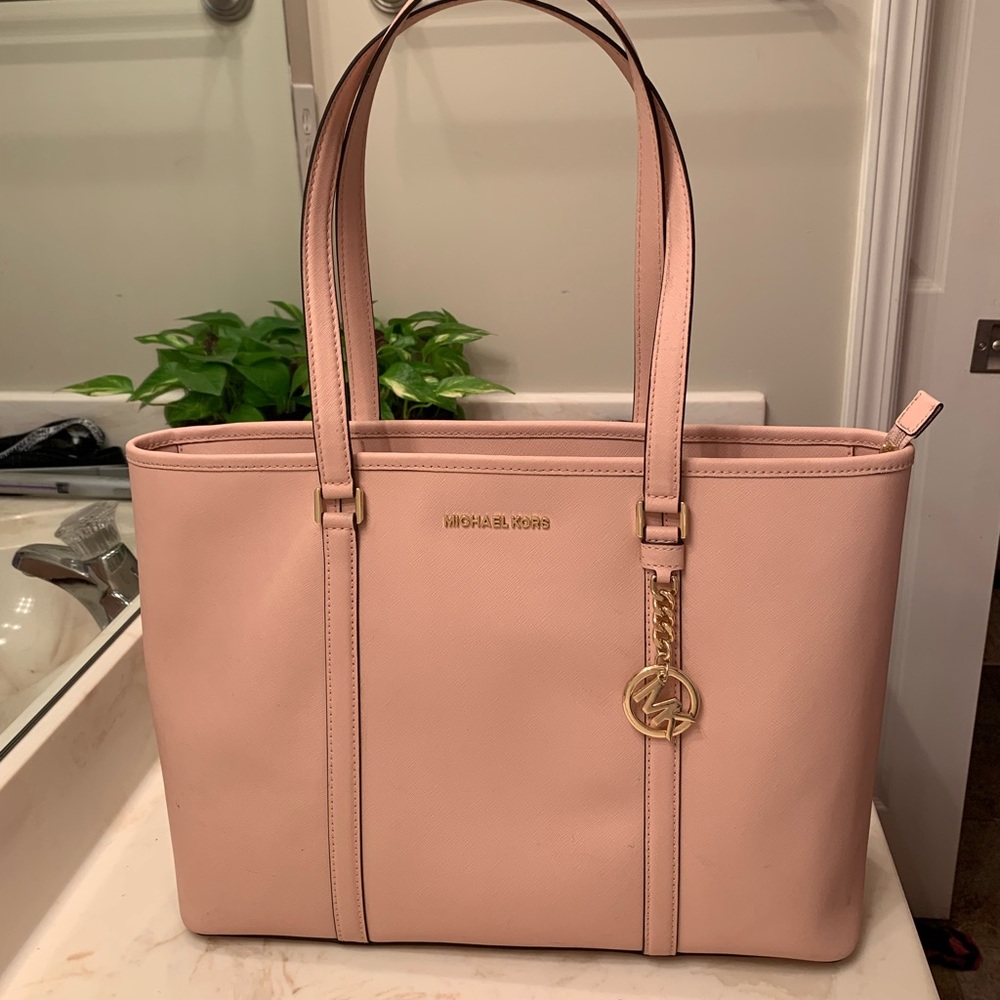 Pink Michael Kors tote bag